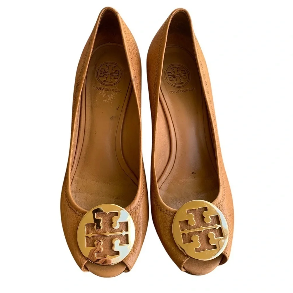 Tory Burch Women's Sally Closed Toe Wedge Pumps Women’s Size 10M